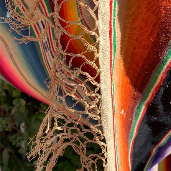 Vintage Mexican Saltillo Serape - Picture 3 of 3